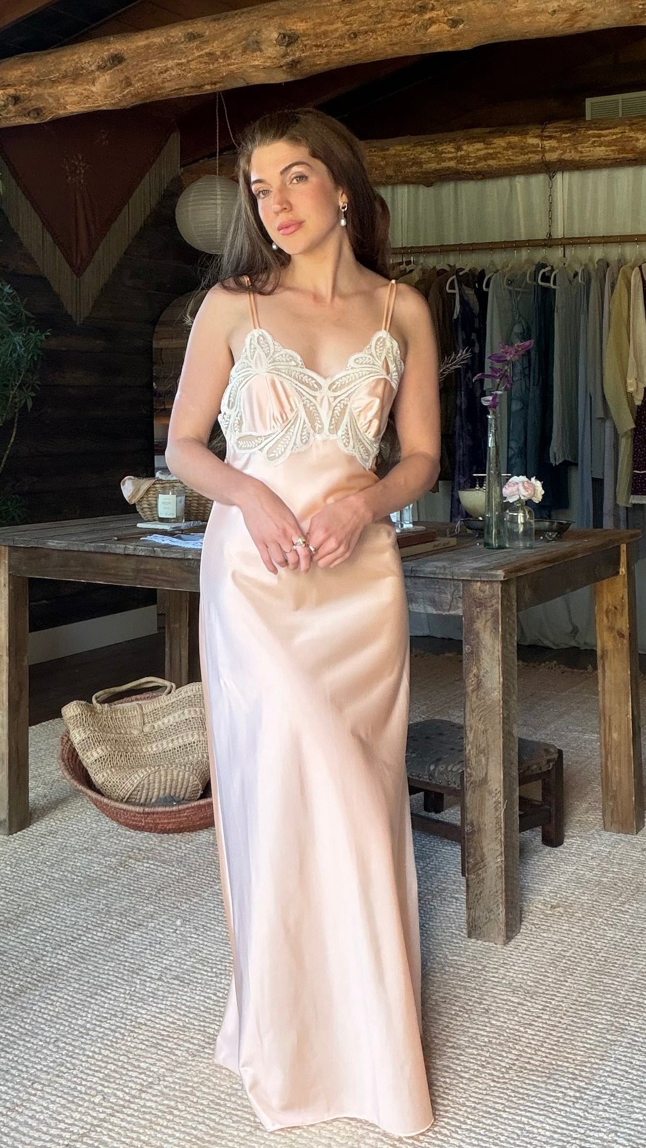 Peach Champagne Nightgown