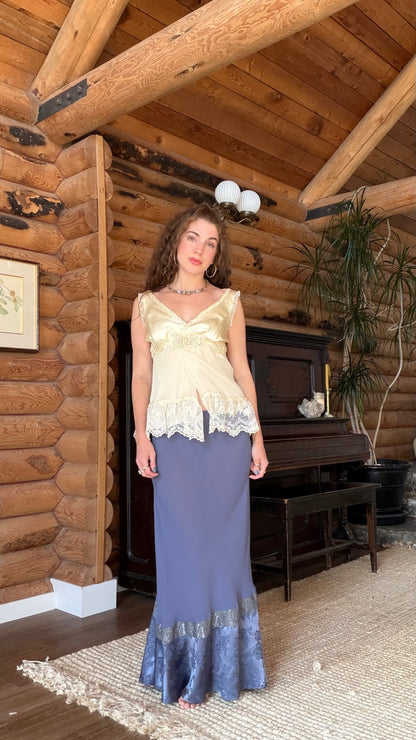 The Periwinkle Veil Maxi Skirt