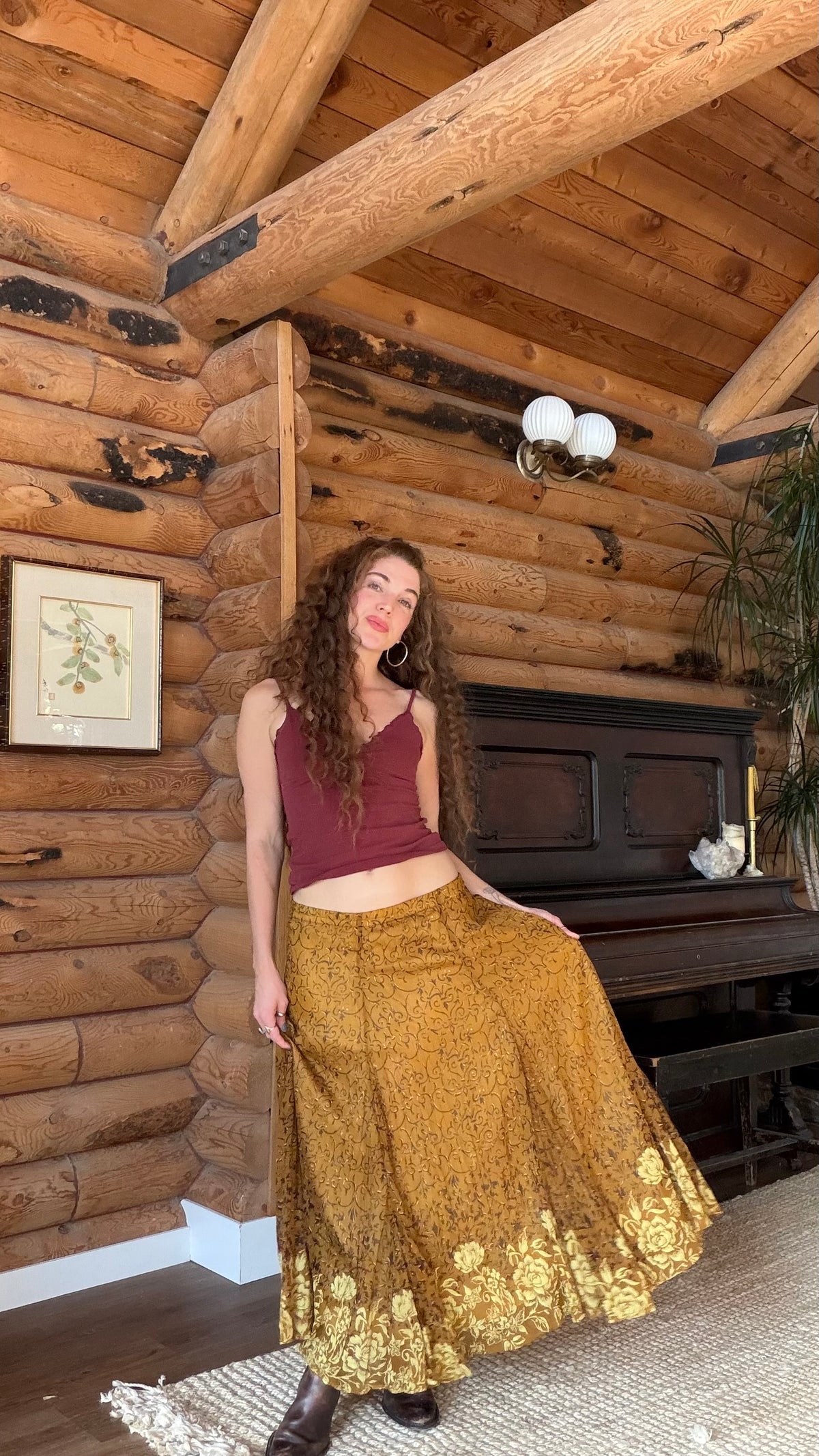 Golden Garden Skirt