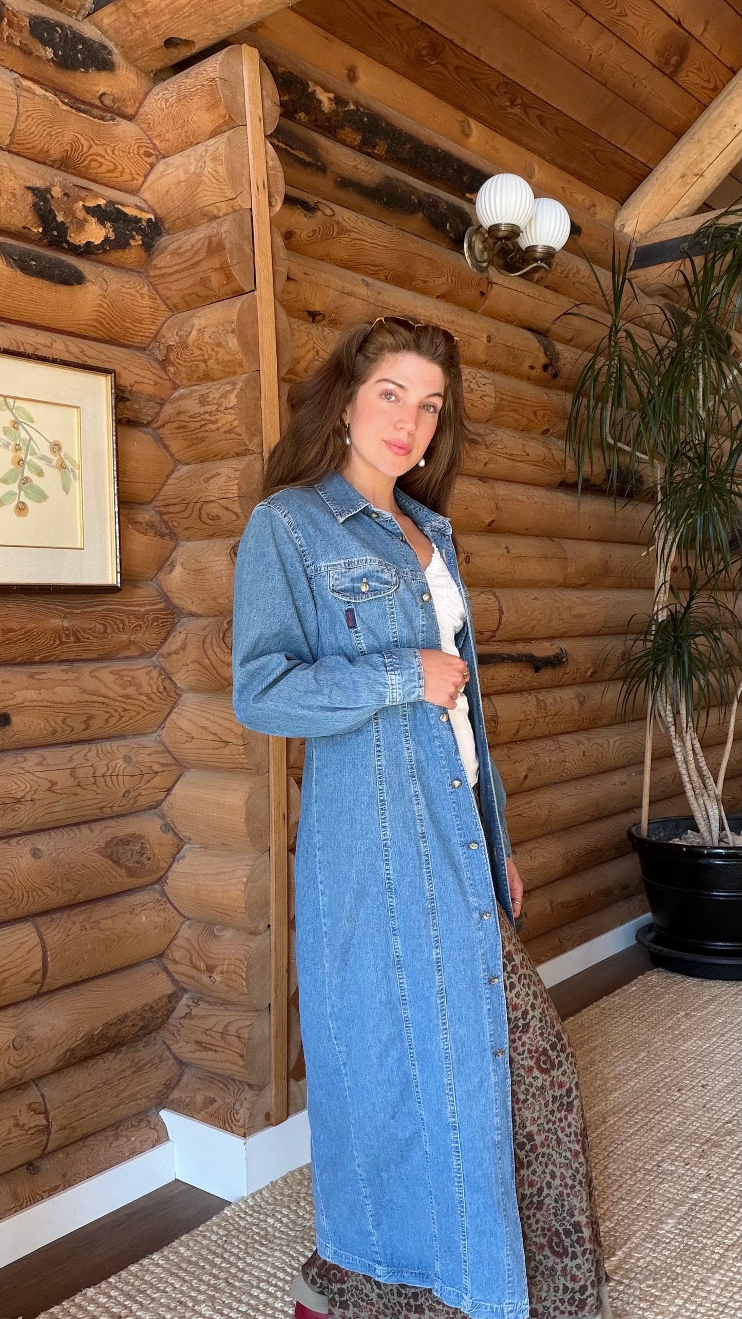Rare 1990s Guess Denim Duster