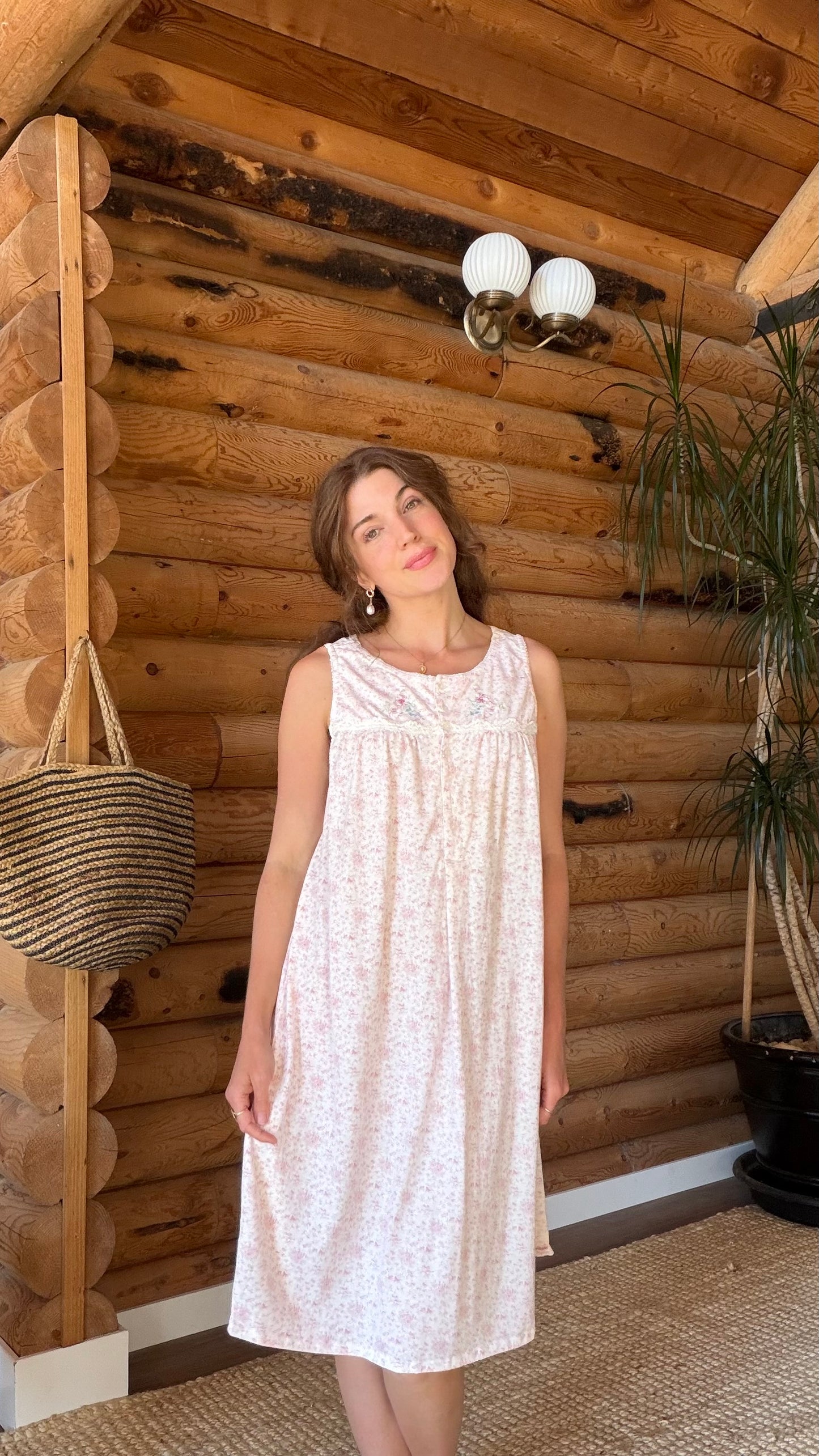 Cottage Pink Garden Nightgown