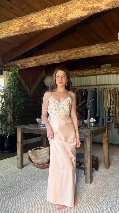 Peach Champagne Nightgown