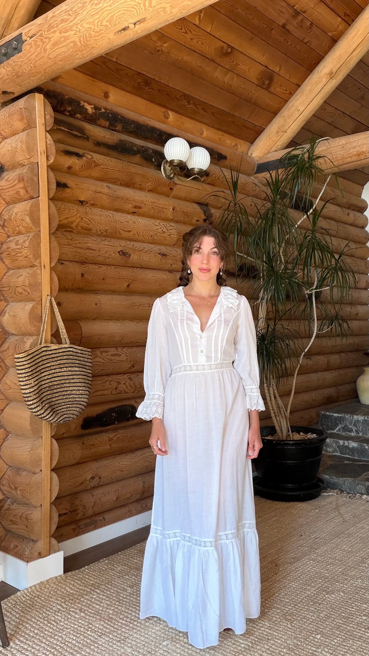 Edwardian French Eyelet Heirloom Dress