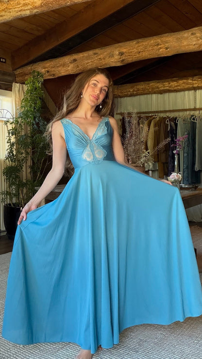 Rare Seafoam Olga Full Sweep Nightgown