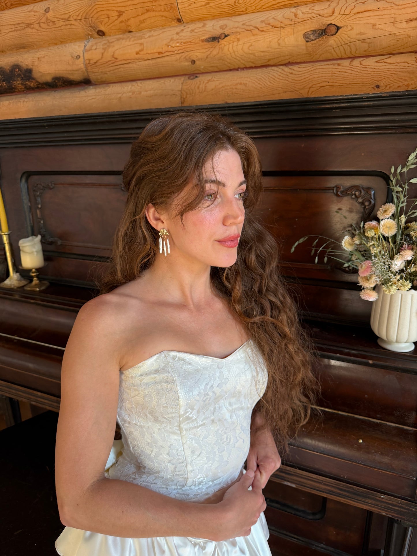 Gunne Sax Dropwaist Peplum Dress