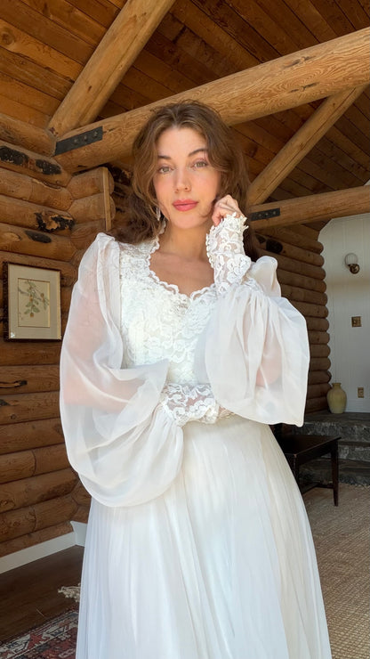 Rare 1970s Alfred Angelo Wedding Gown