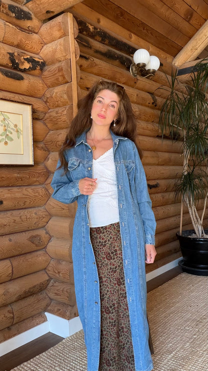 Rare 1990s Guess Denim Duster