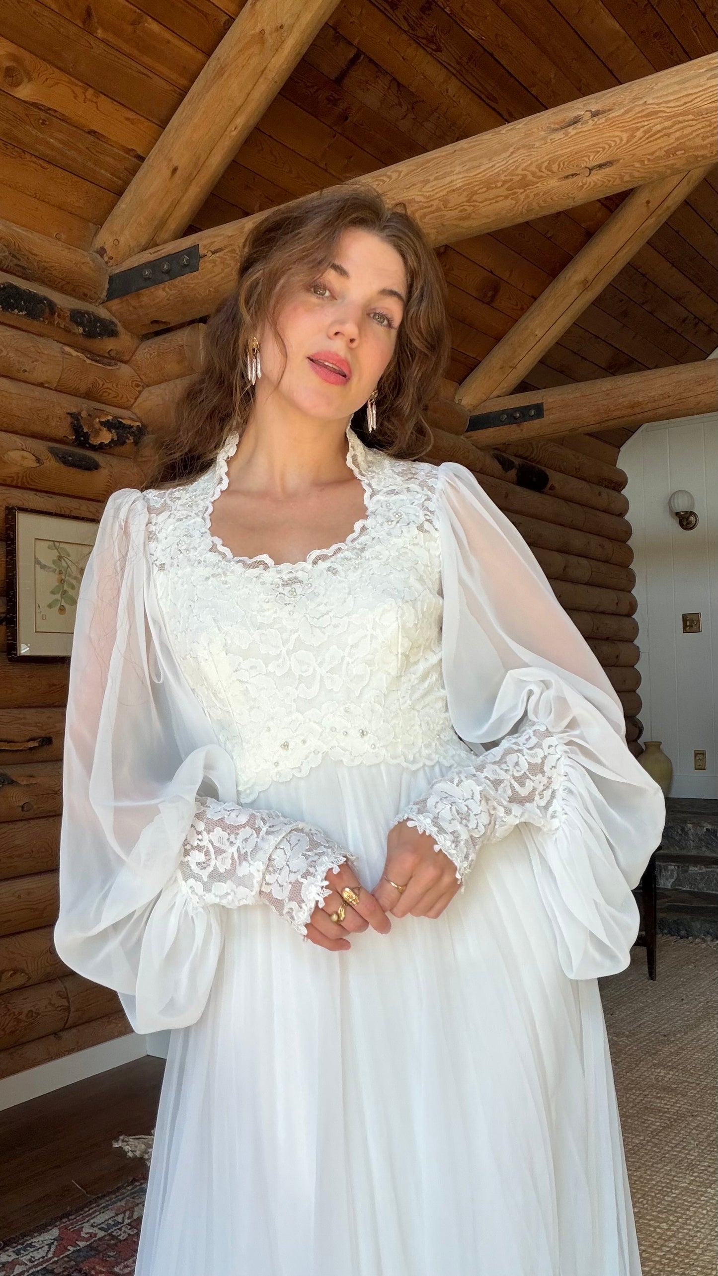 Rare 1970s Alfred Angelo Wedding Gown