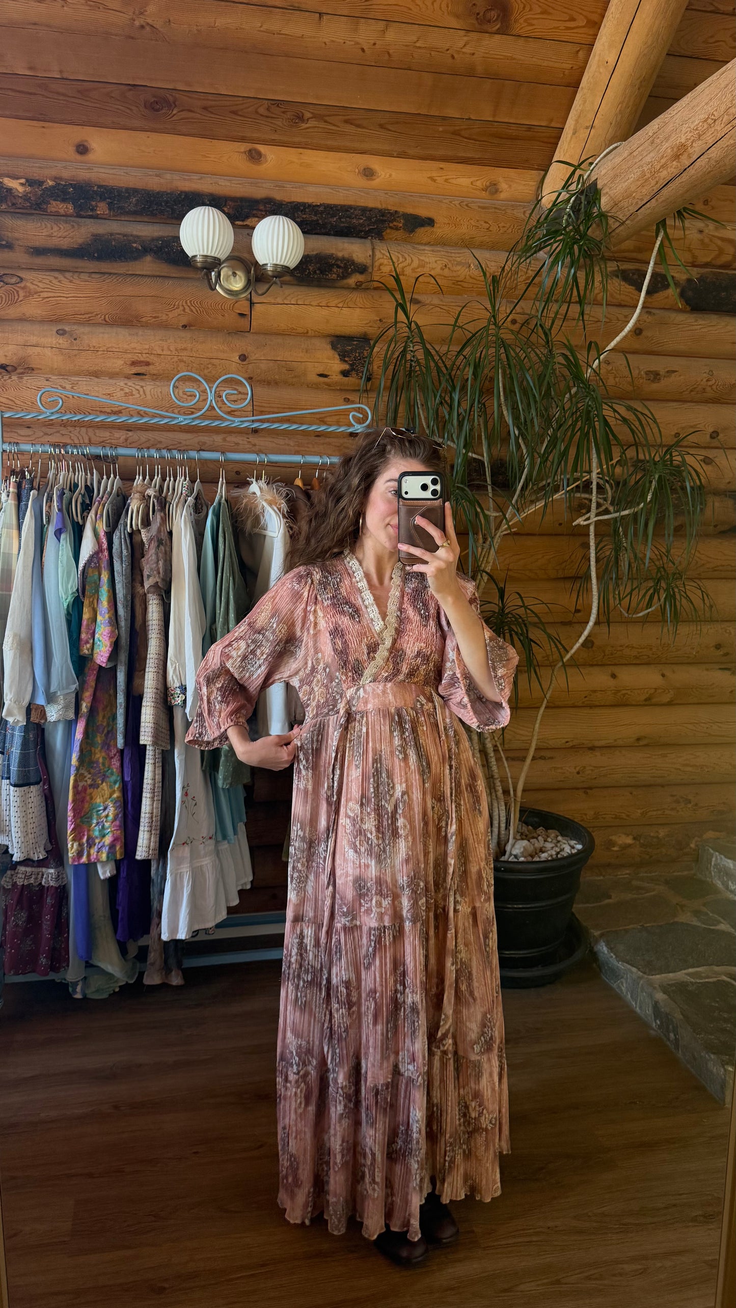 1970’s Dusty Rose Prairie Dress