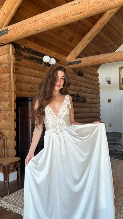 Rare Olga Lace Sweep Nightgown