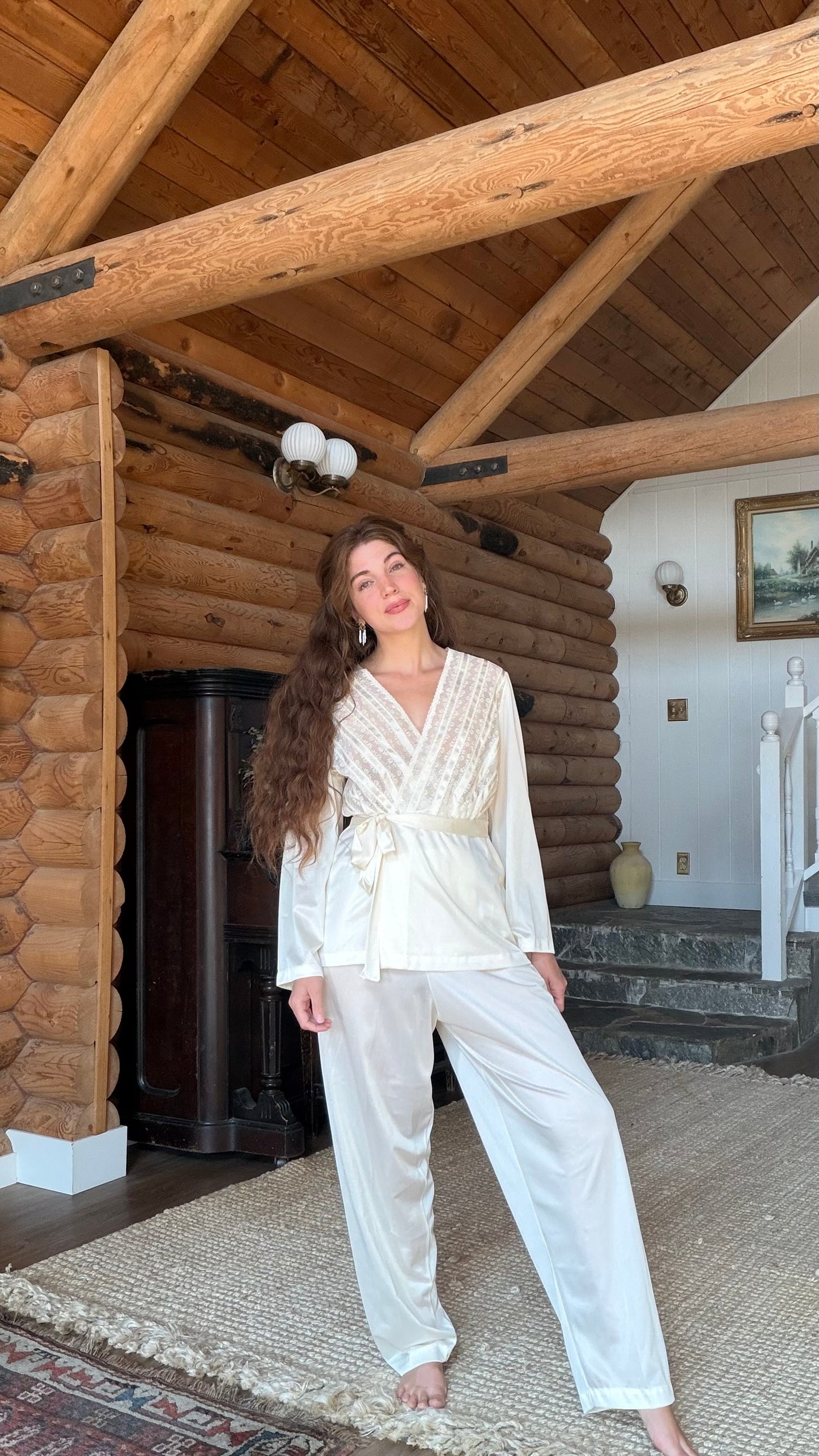 Ivory Lily of France Lounge Set