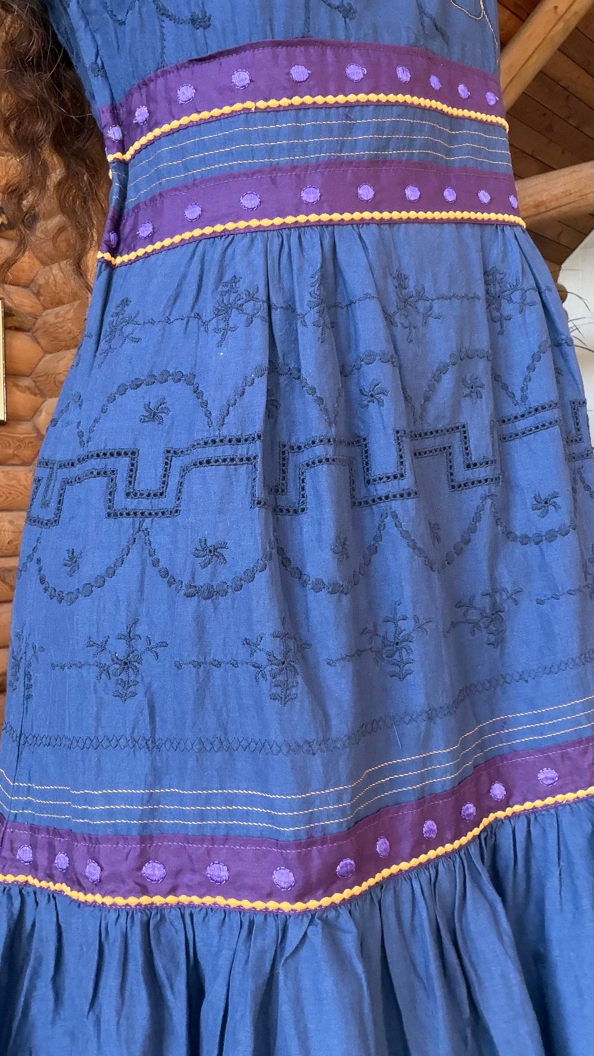 The Midnight Marigold Cotton Dress