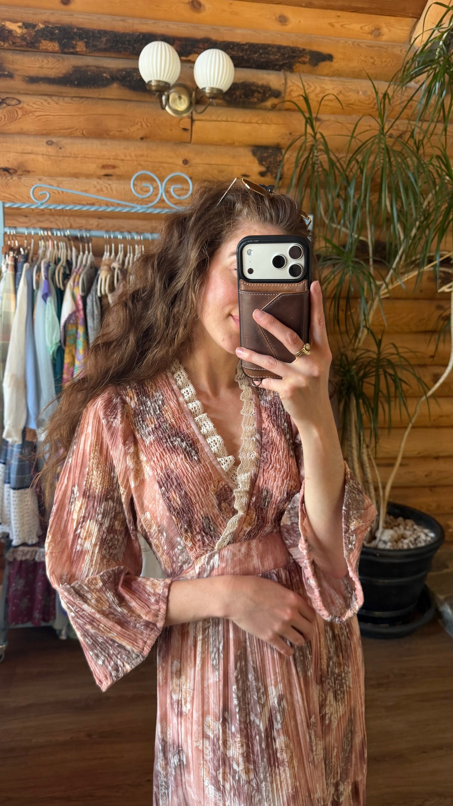 1970’s Dusty Rose Prairie Dress