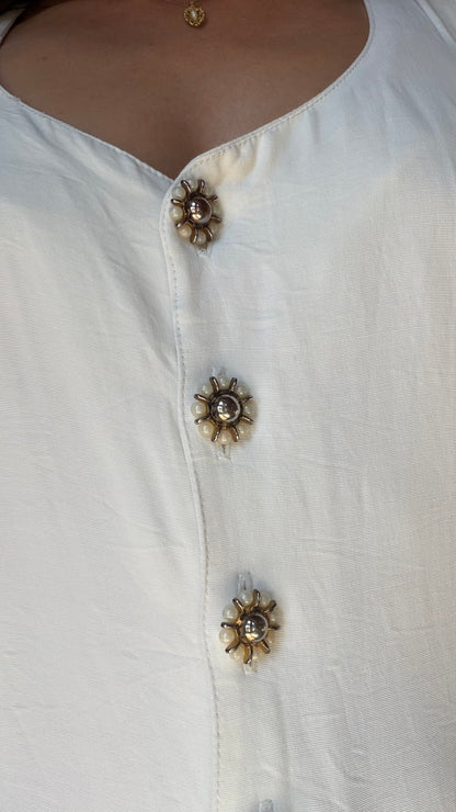 Ivory Honeymoon Romper