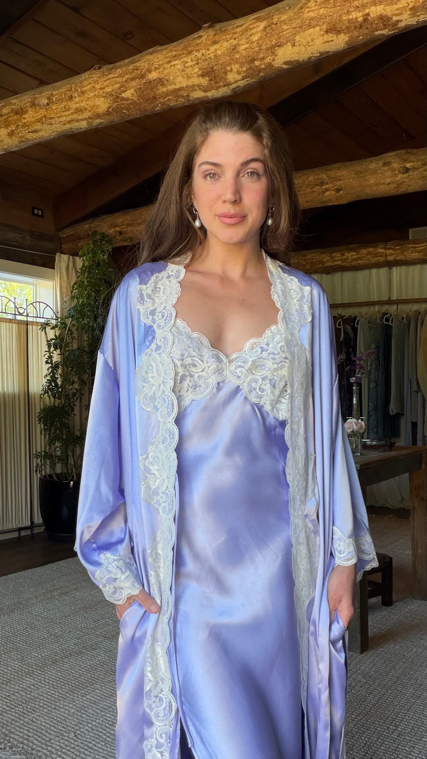 Victoria’s Secret Lavender Peignoir Set