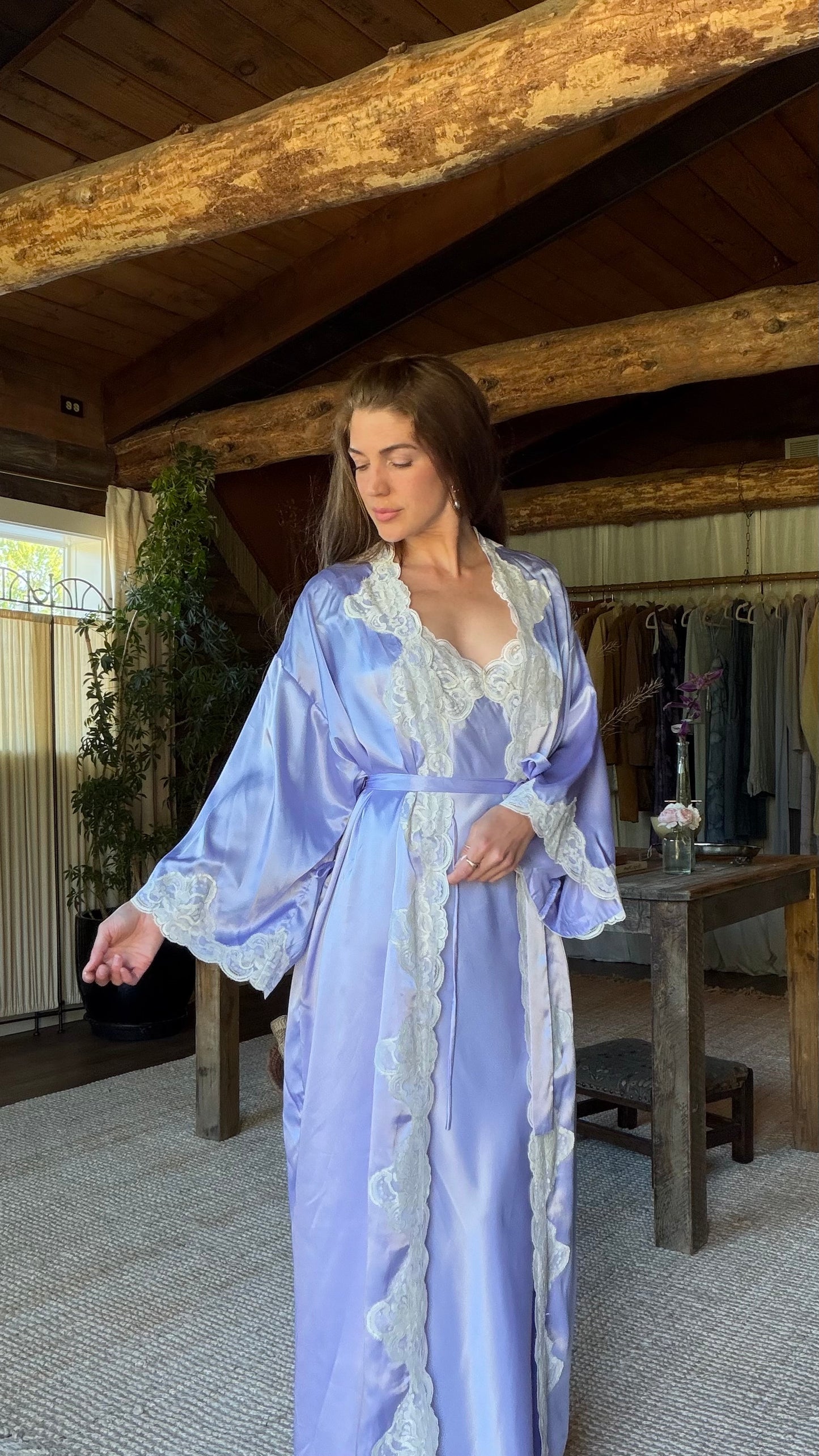 Victoria’s Secret Lavender Peignoir Set