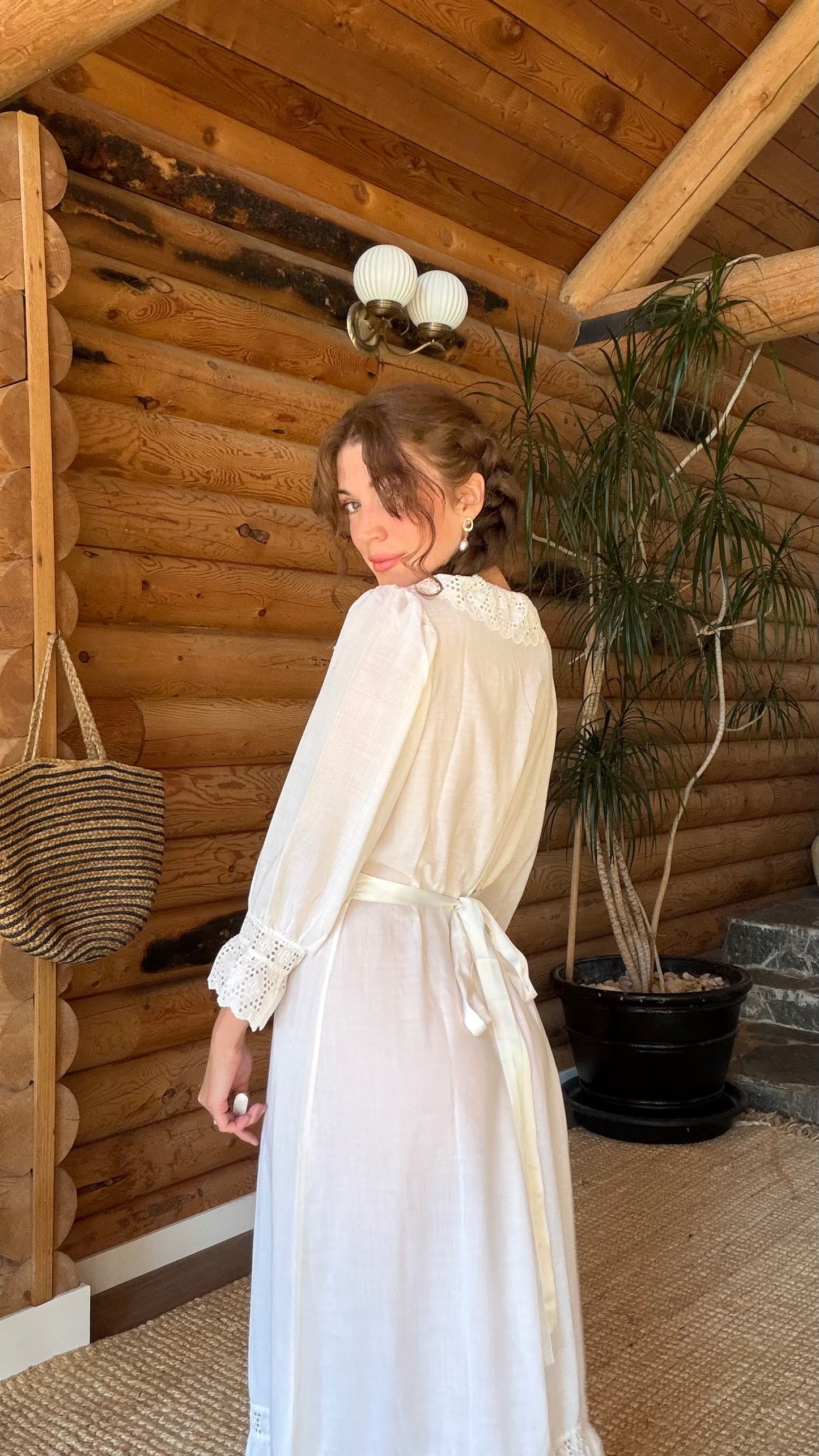 Edwardian French Eyelet Heirloom Dress
