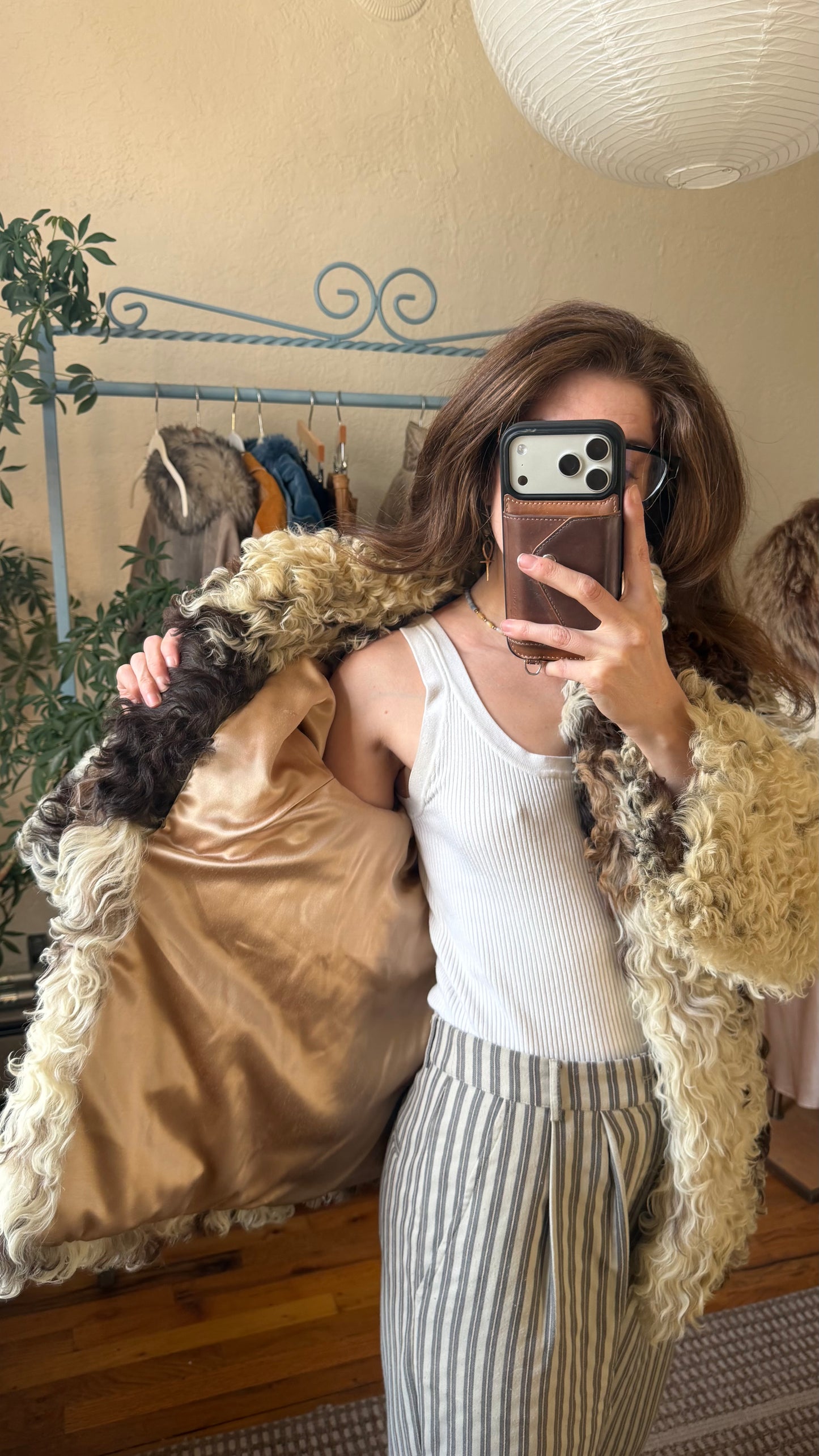 1970s Mongolian Lamb Fur Coat