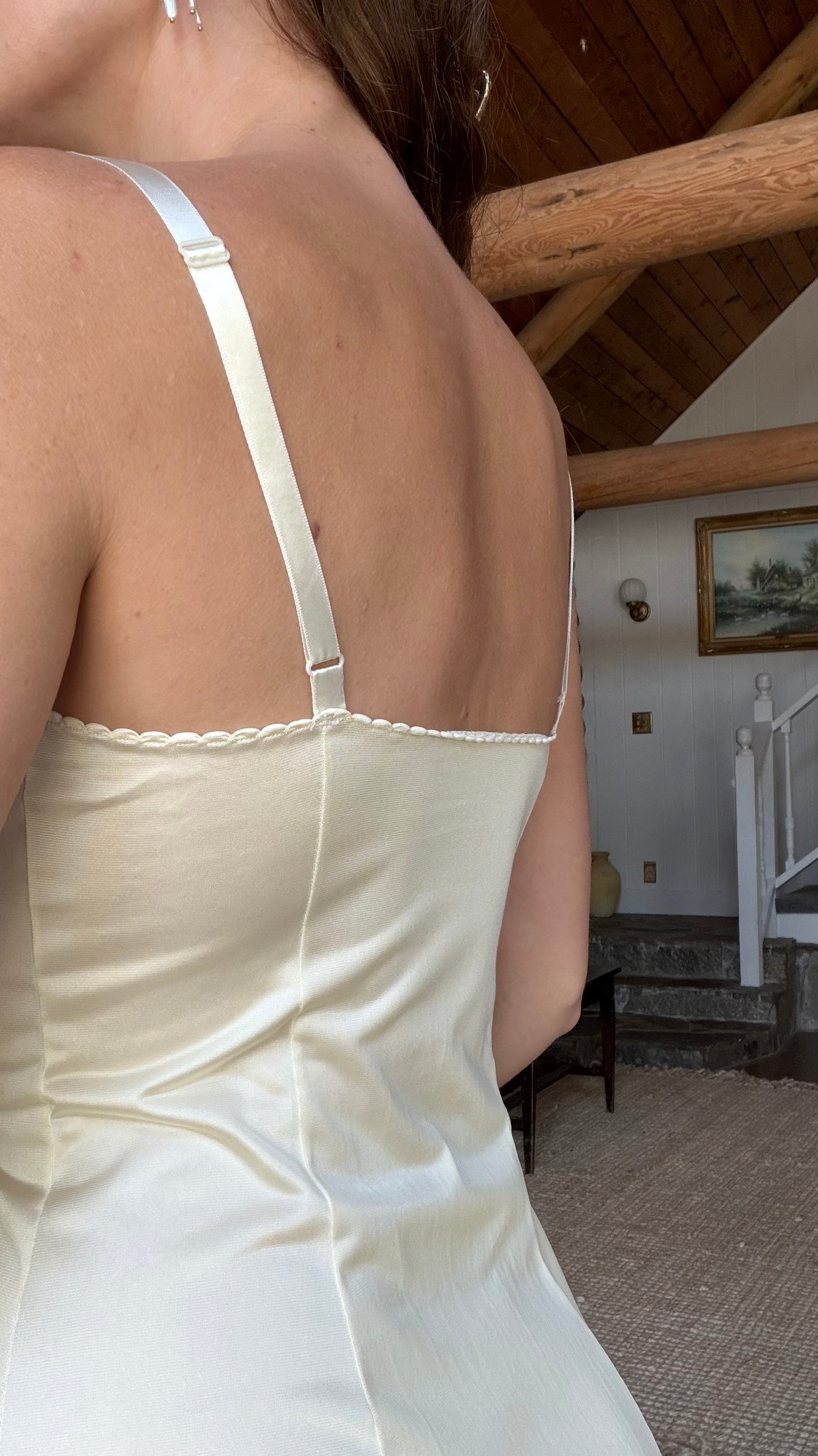 Buttercream Olga Lace Slip Dress
