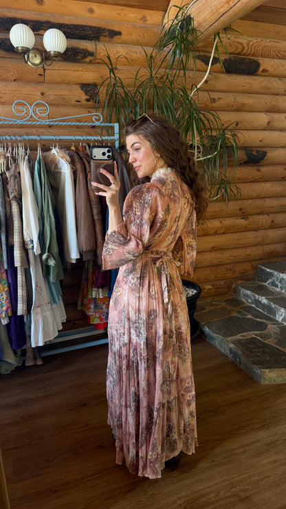 1970’s Dusty Rose Prairie Dress
