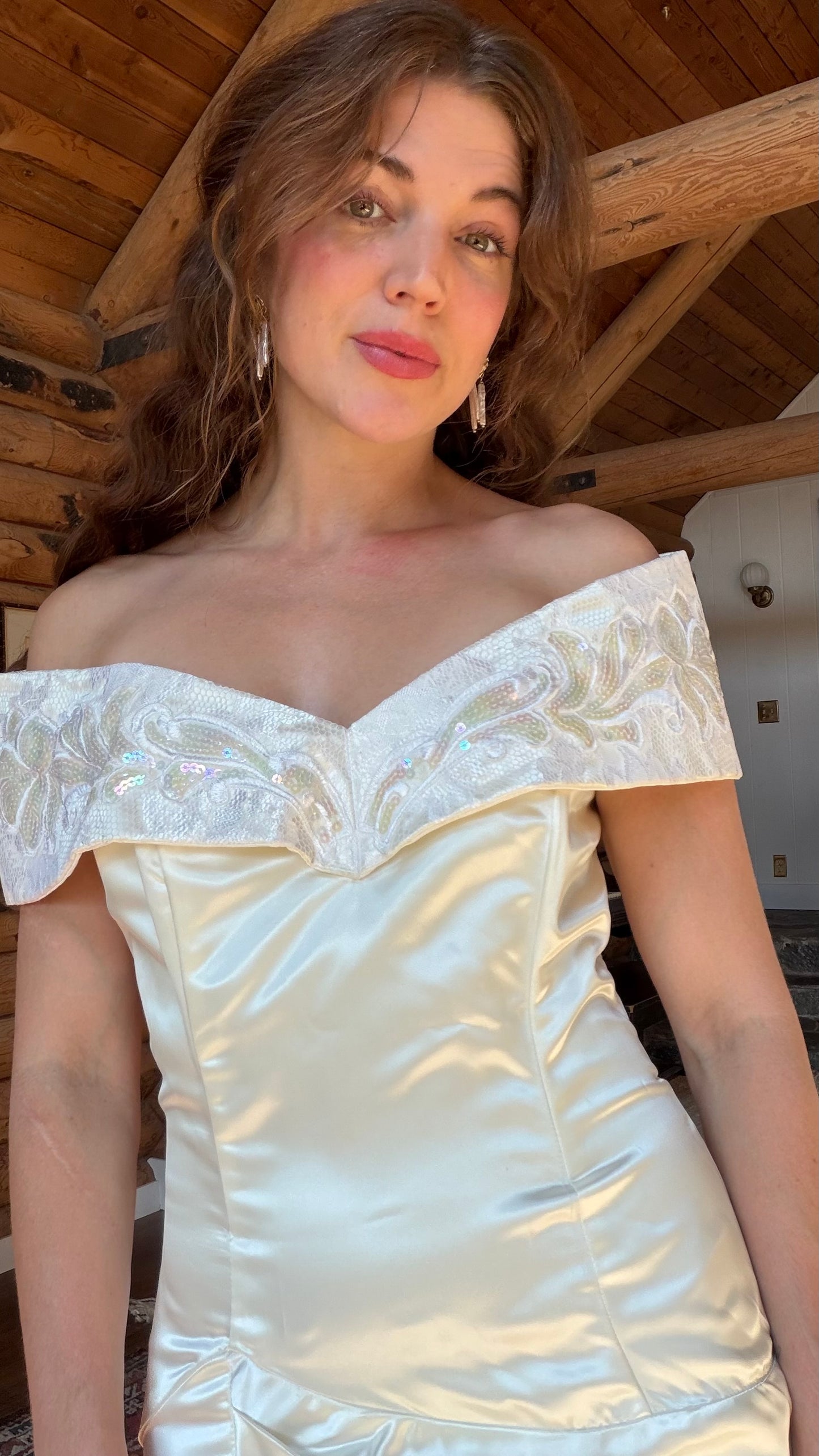 90s JM Gunne Sax Bridal Gown