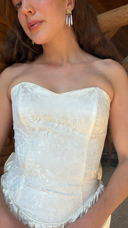 Gunne Sax Dropwaist Peplum Dress