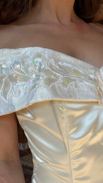 90s JM Gunne Sax Bridal Gown