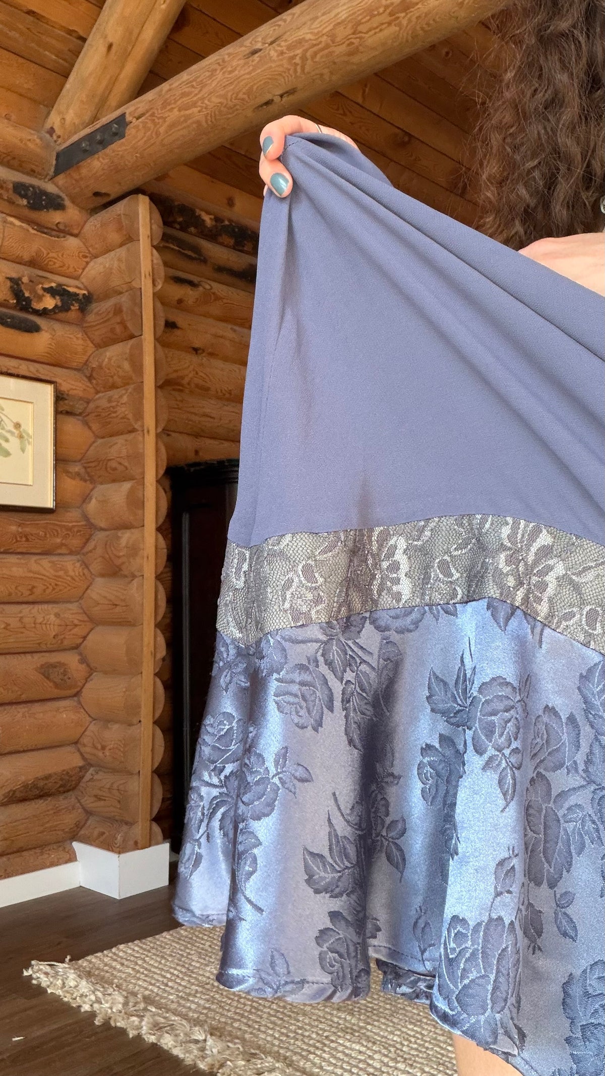 The Periwinkle Veil Maxi Skirt