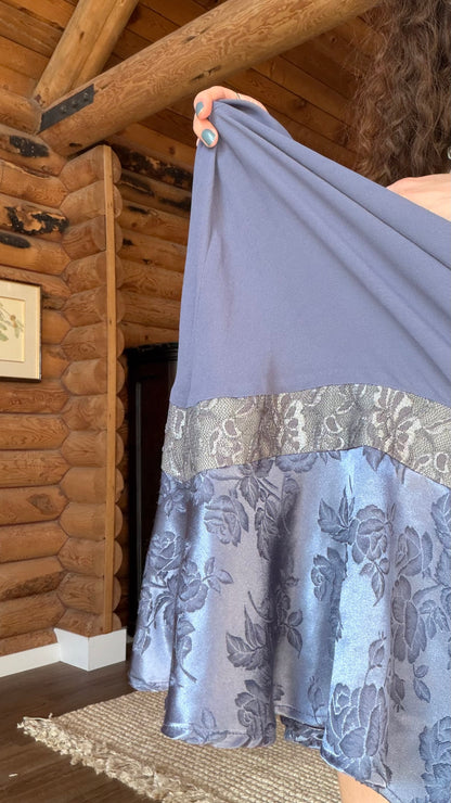 The Periwinkle Veil Maxi Skirt