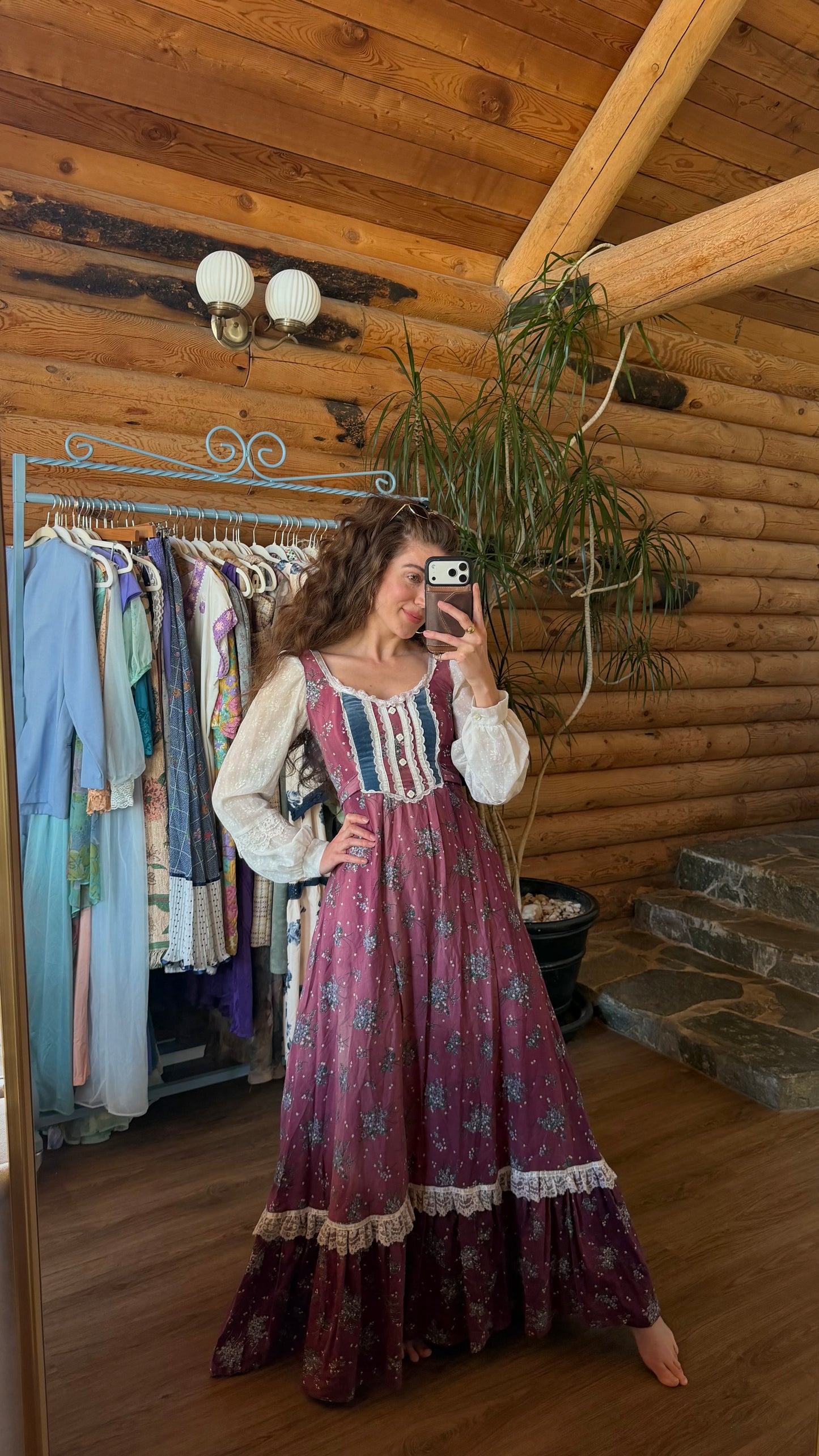 Gunne Sax Prairie Maxi Dress