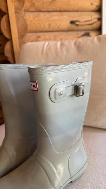 Soft Sage Gray Hunter Rain Boots | 8
