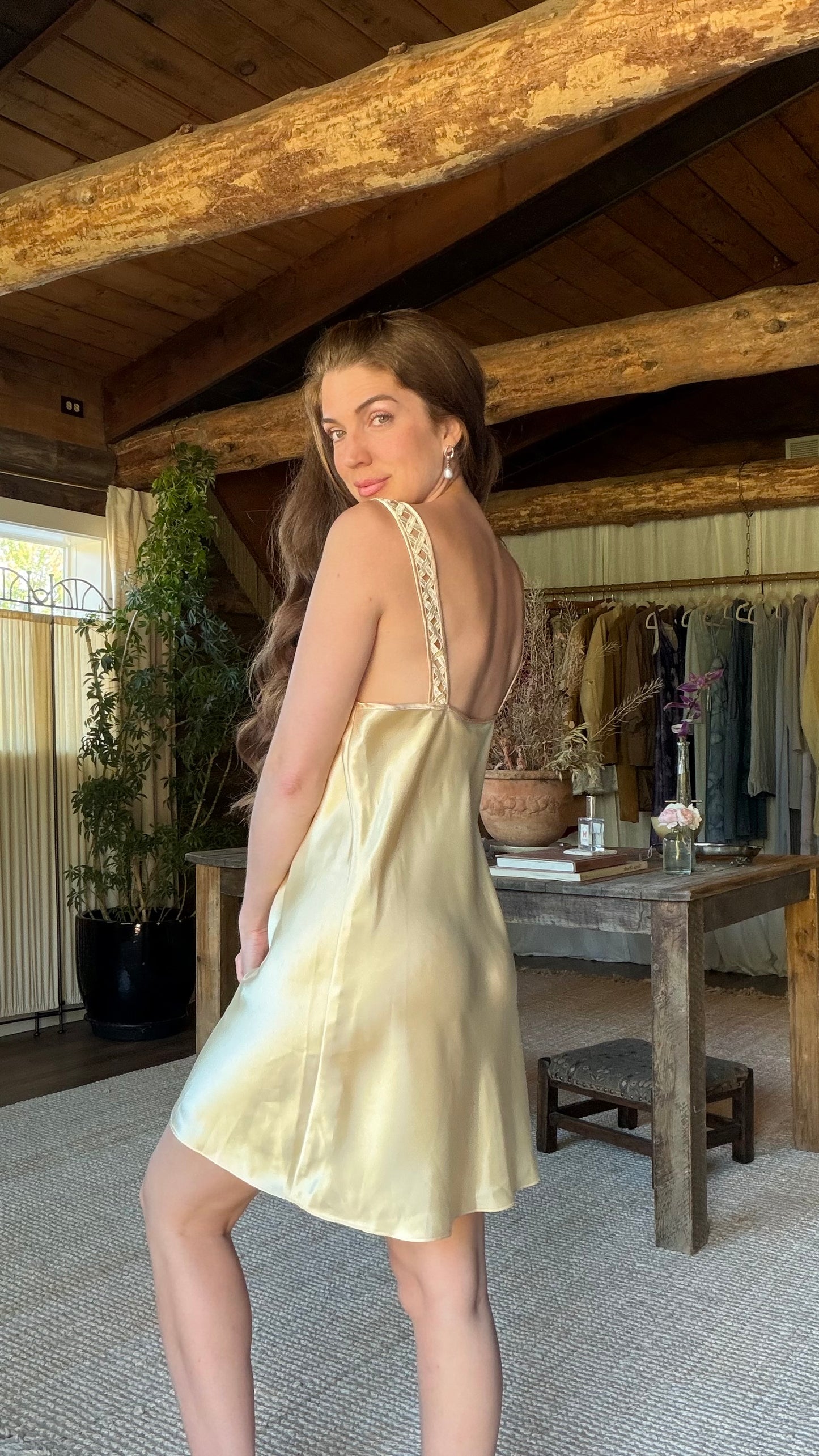 Butter Champagne Satin Slip