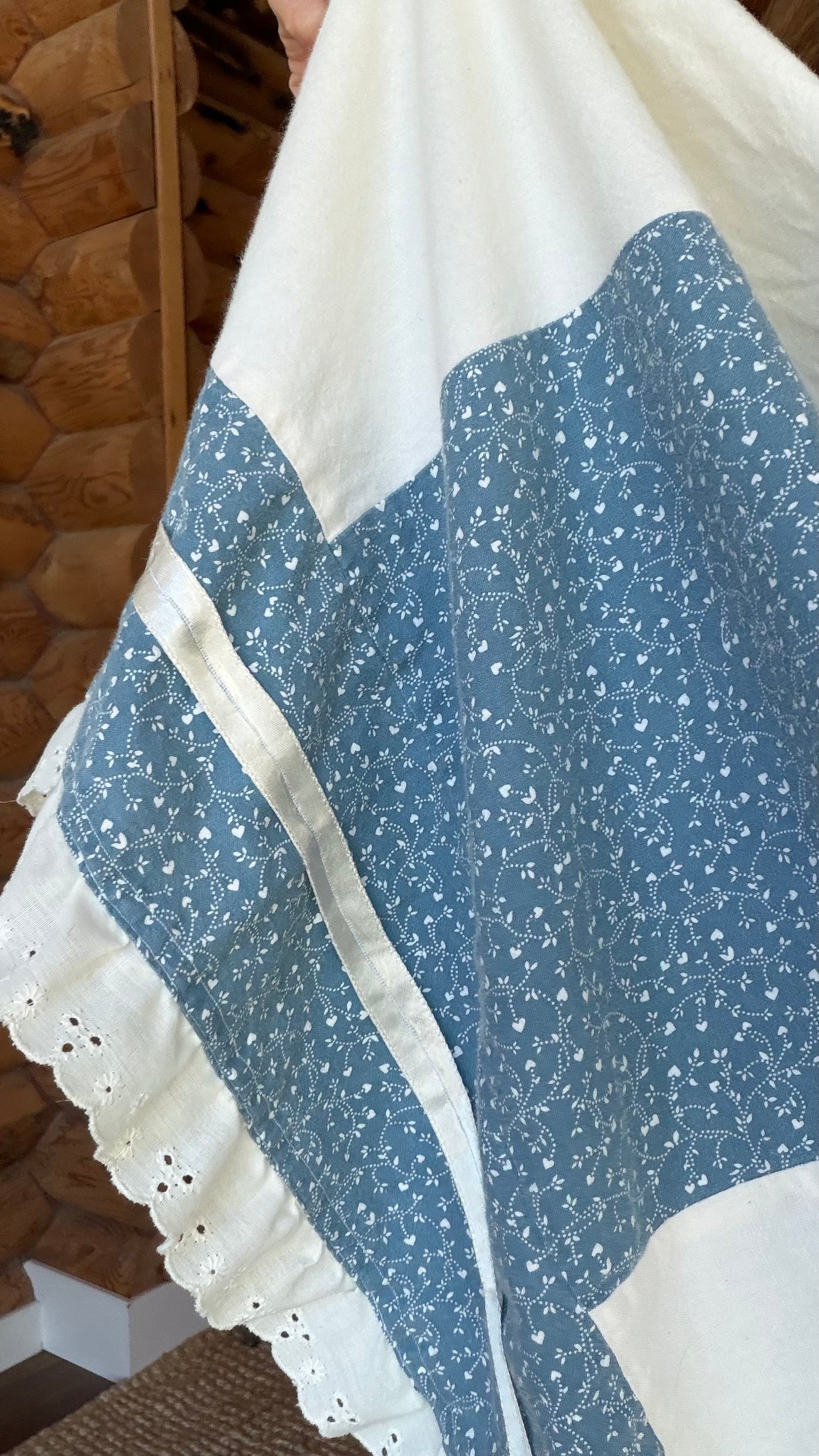 Blue Calico Patchwork Prairie Dress