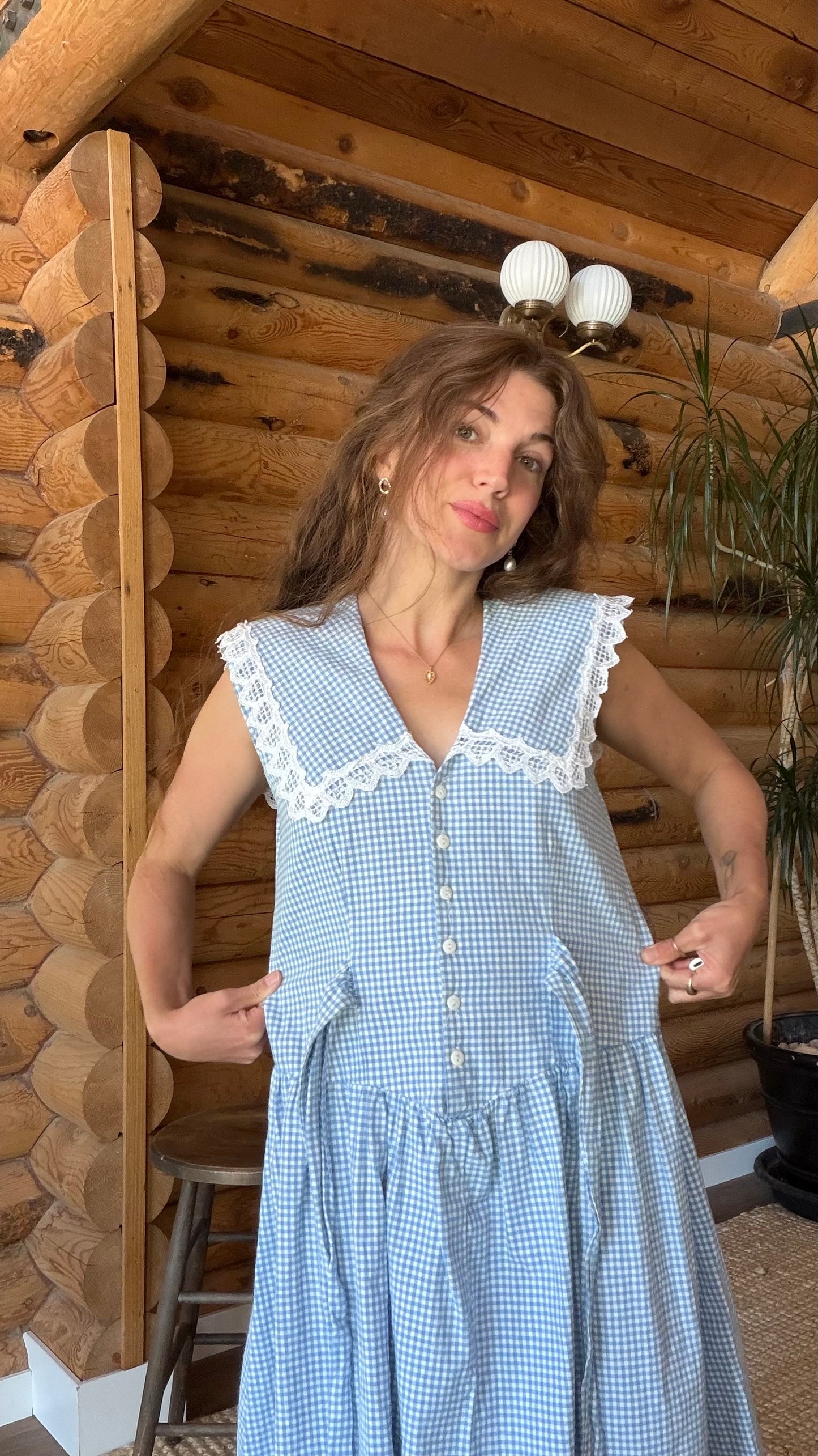 Bluebell Gingham Orchard Dress