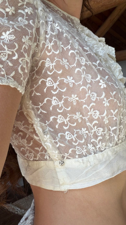 Antique Edwardian Lace Blouse