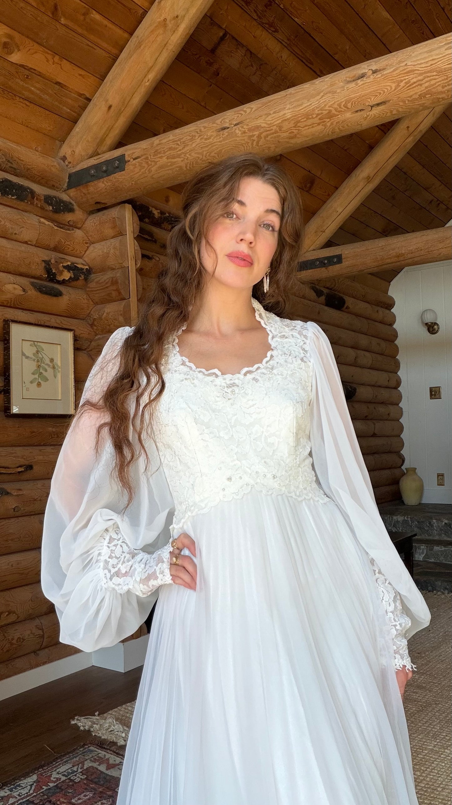 Rare 1970s Alfred Angelo Wedding Gown