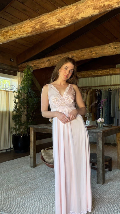 Blush Lace Peignoir Set