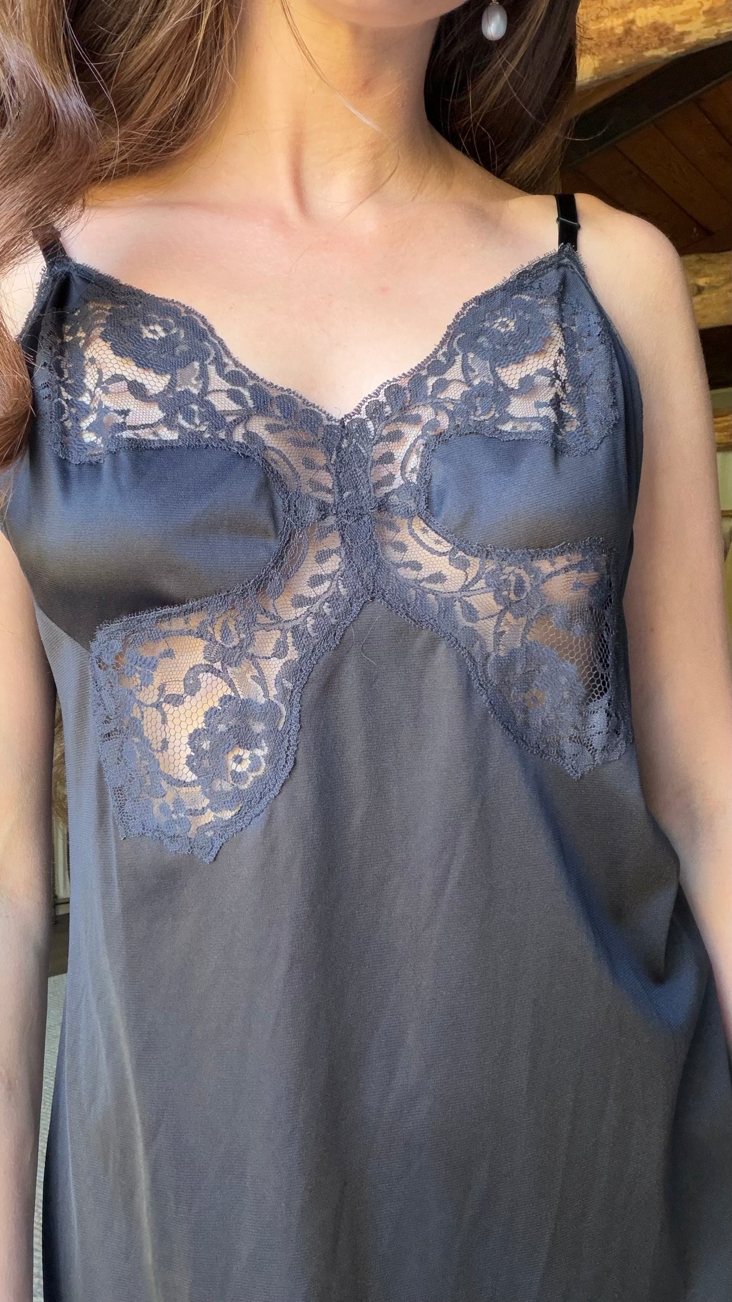 Midnight Lace Slip